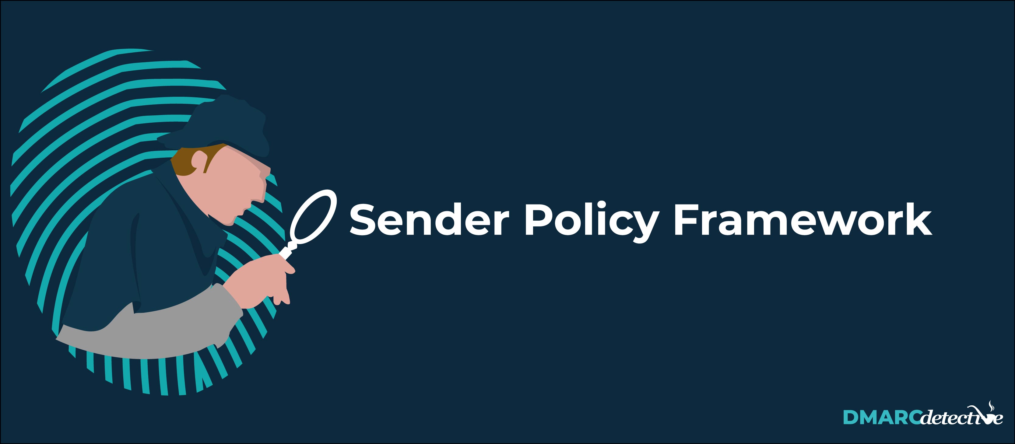 Detective kijkt naar de term Sender Policy Framework